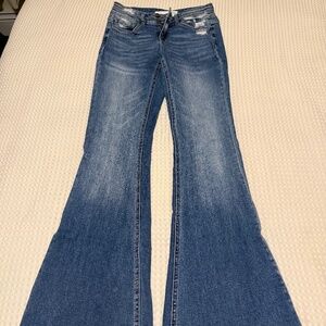 Bridge high rise flare jean